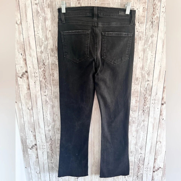 Paige Cropped Flare Jeans Size 4 - Picture 2 of 4